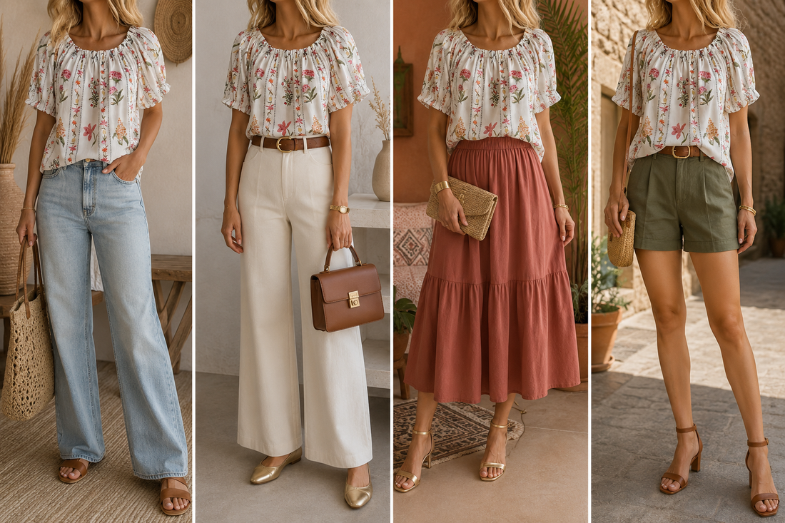 4 façons de porter la blouse Sylvia | Coka Collection
