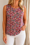 Blouse Victoire fleurie sans manches Lili & Lala