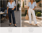 Blouse Enola brodée bleu ciel – Volants et dentelle