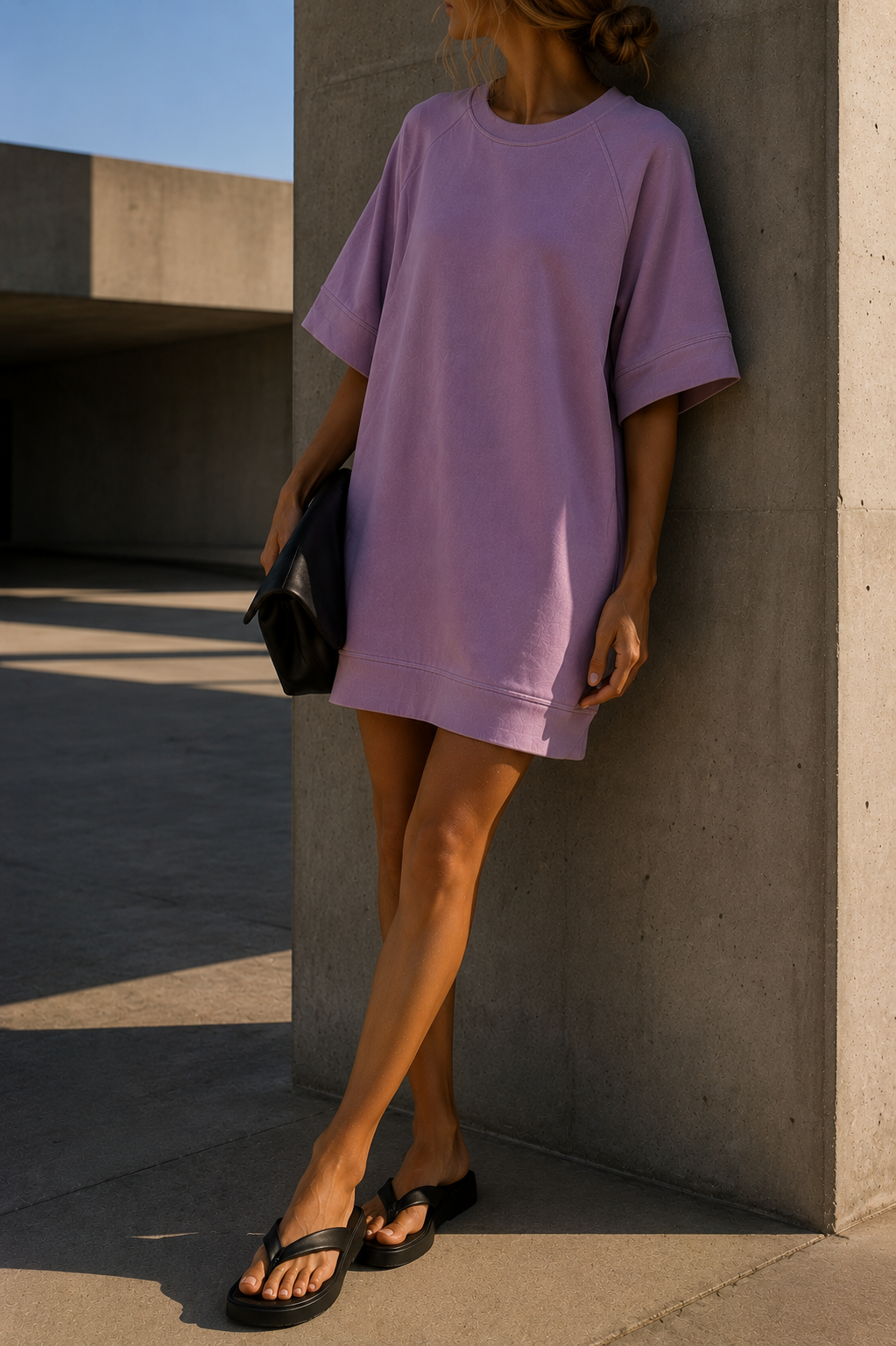 Robe Lisa rose sweat oversize