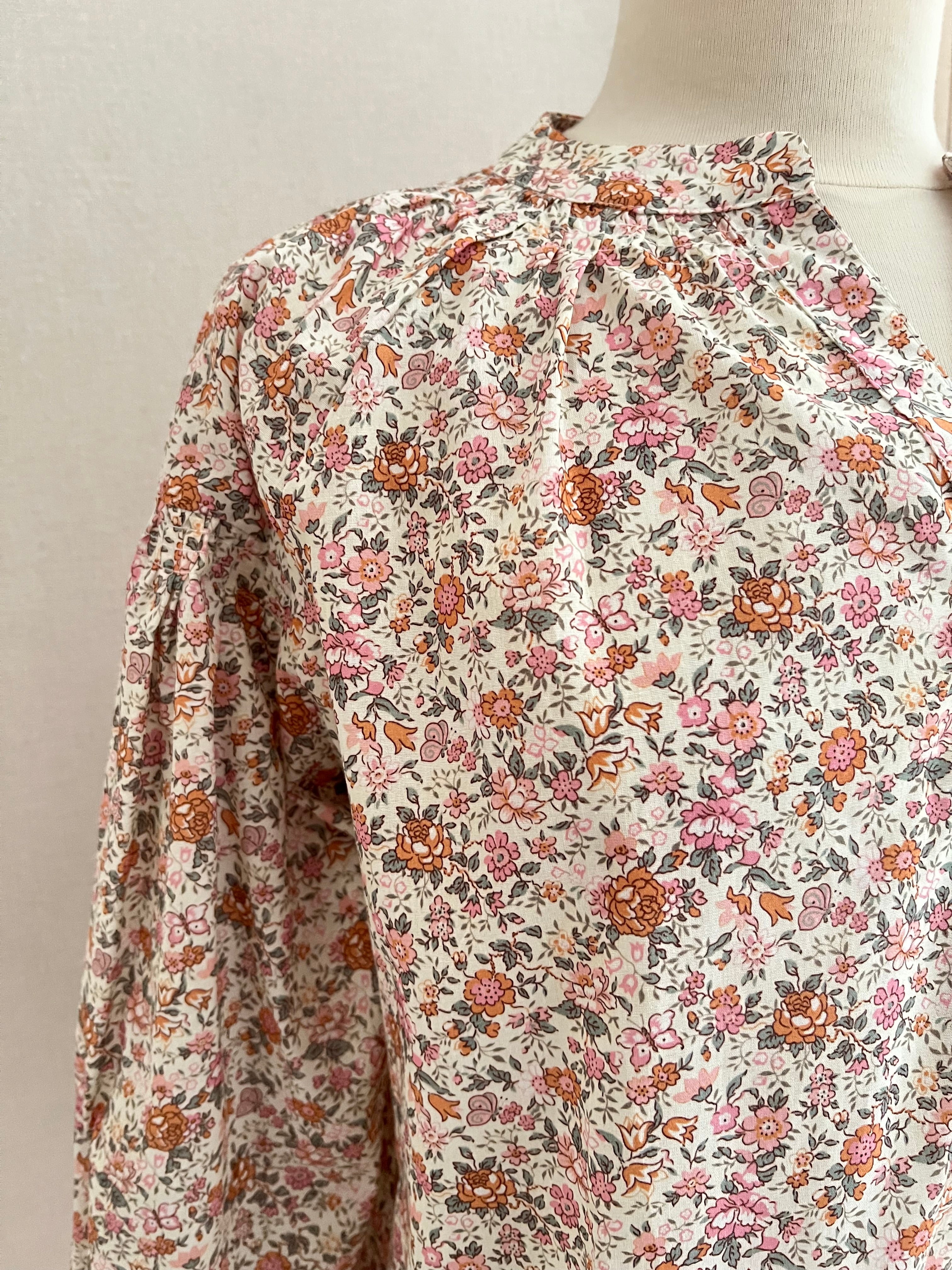 Blouse fleurie Season Suzzy - détail imprimé tissu