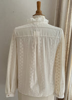 Vue arrière blouse Holly In April 1986 dentelle écrue