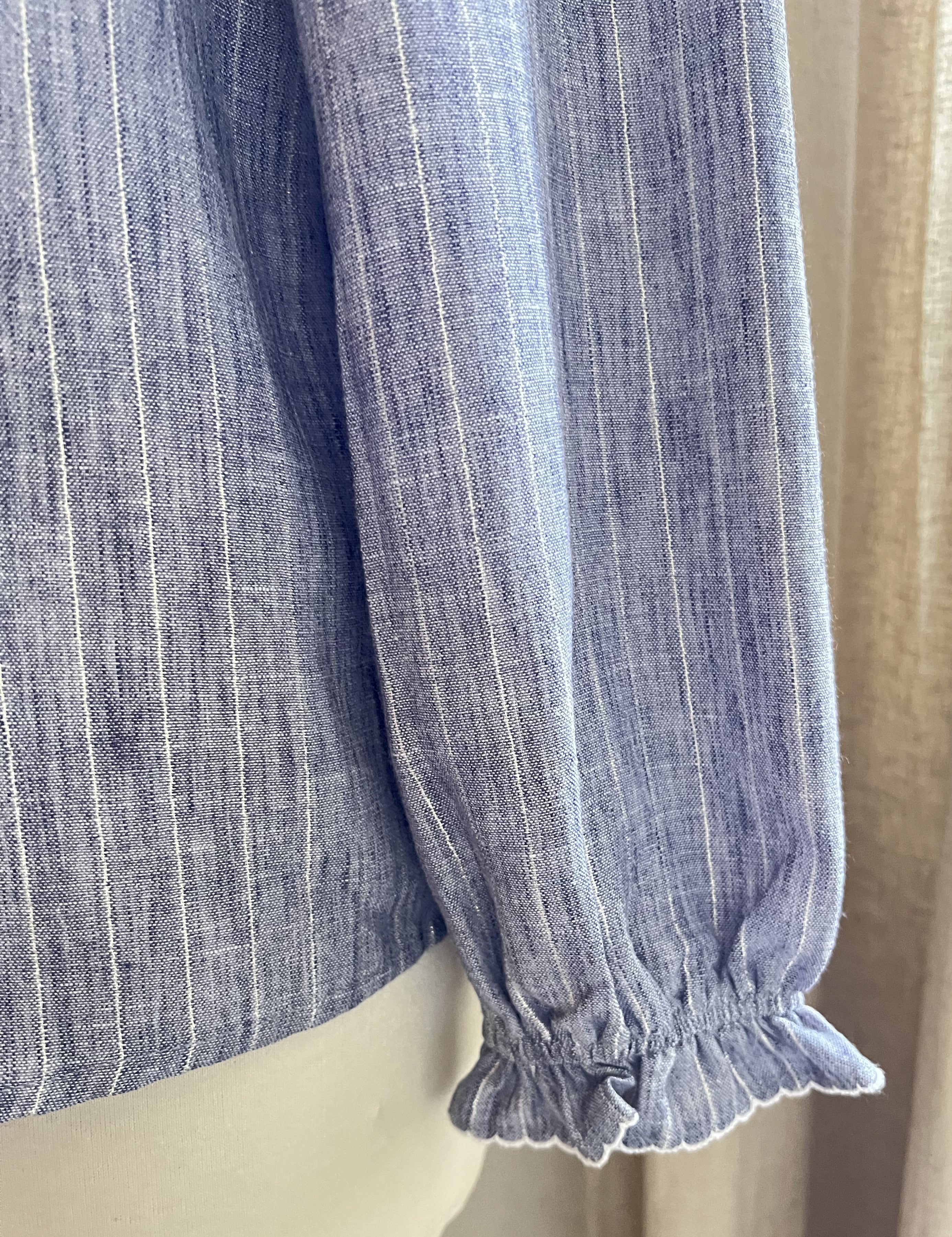 Détail manches blouse Adèle In April 1986