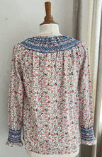 Vue arrière blouse Fleur In April 1986 imprimé fleuri