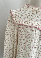 Blouse fleurie Lili & Lala Margot - détail volants