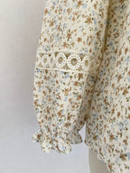 Détail dentelle manches blouse Lucie bohème chic Lili & Lala