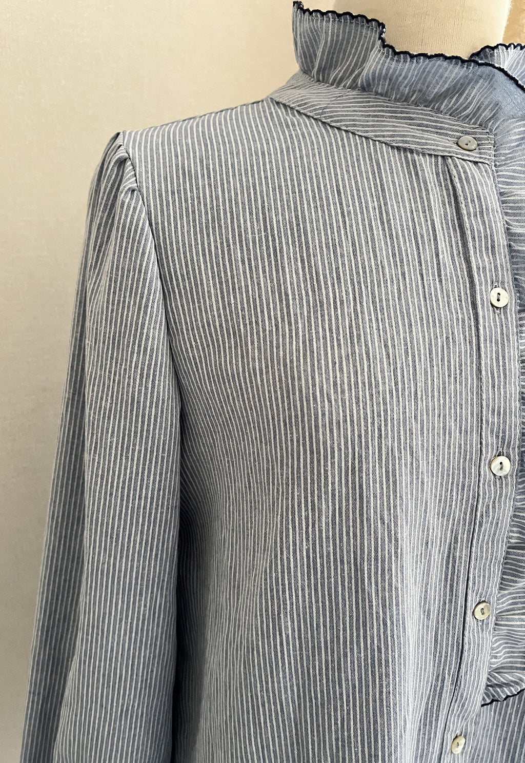 Blouse Ninon Season rayée bleu blanc - look chic casual