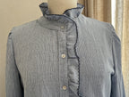 Blouse Ninon rayée bleu blanc Season - style élégant et féminin