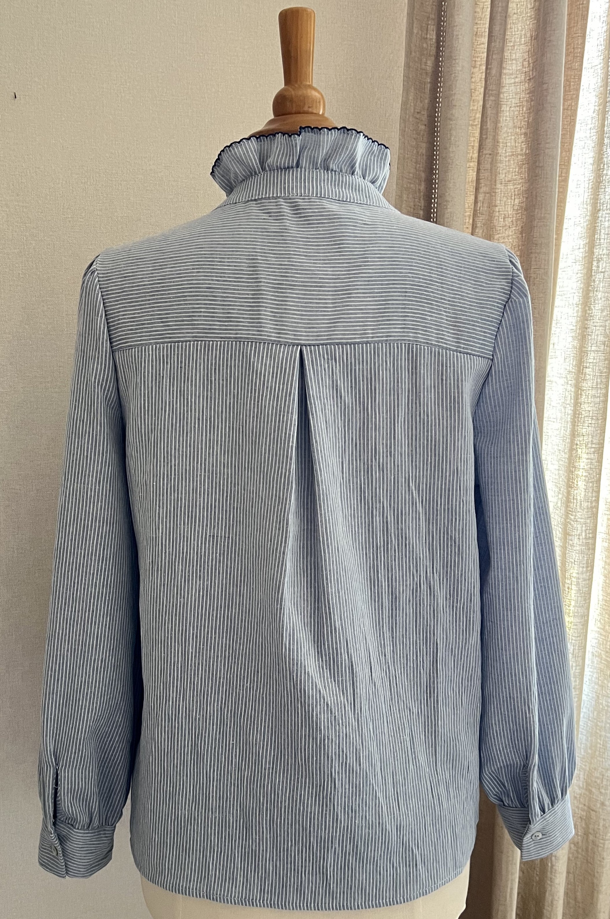 Blouse Ninon Season rayée bleu blanc - vue de dos
