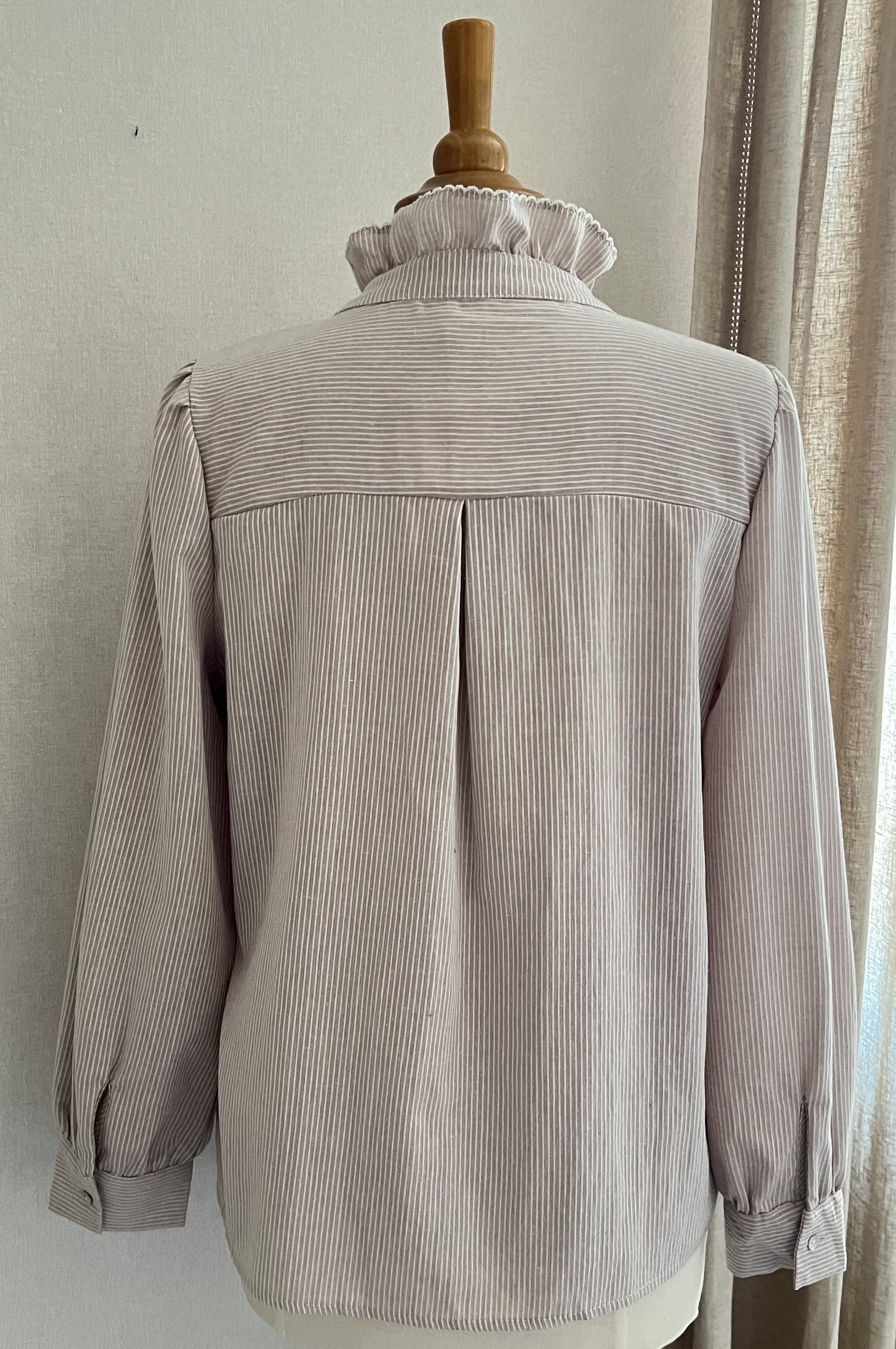 Blouse Ninon Season rayée beige blanc - vue de dos