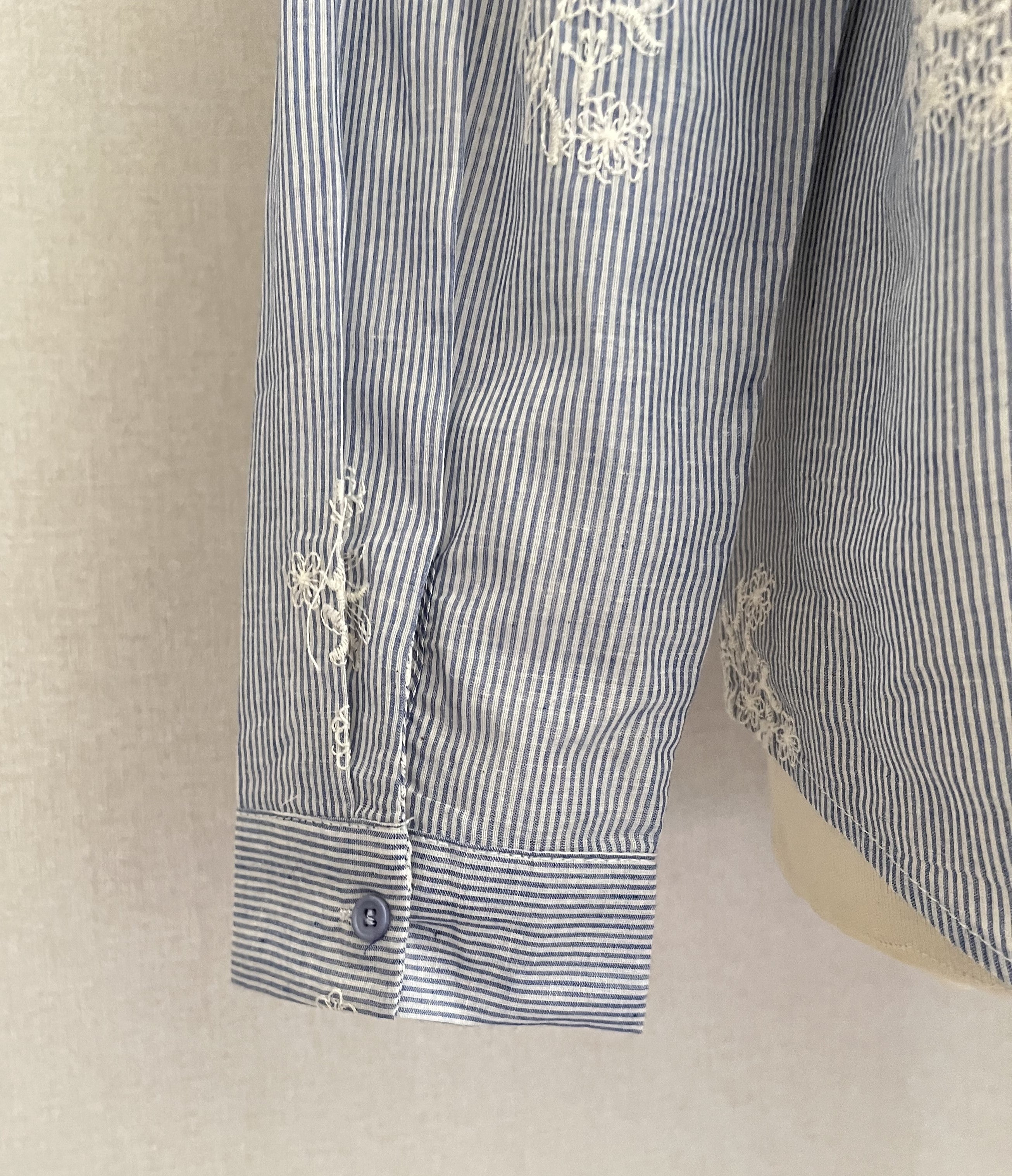 Blouse Agathe brodée manches longues | Coka Collection