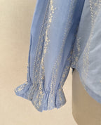 Détail manches blouse Ella In April 1986