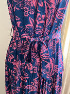 Robe Suzanne ceinture à nouer - détail taille - Coka Collection