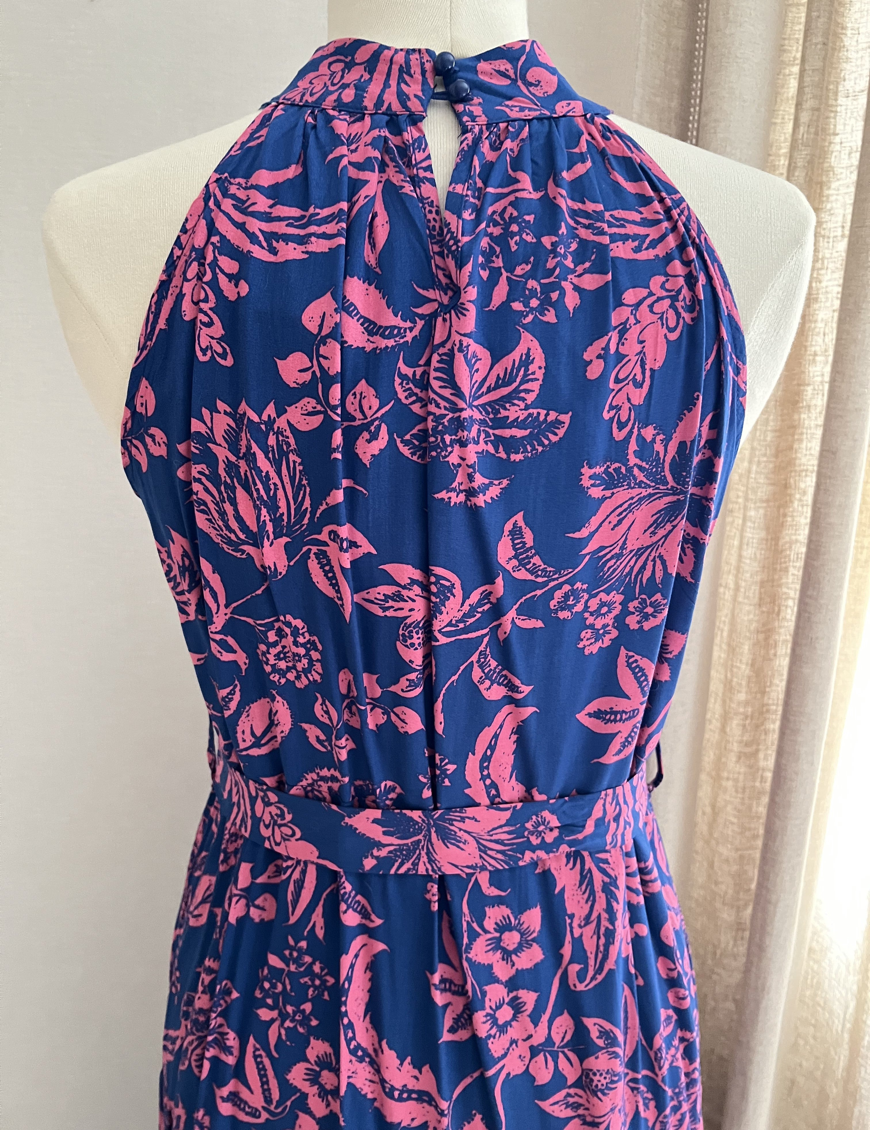 Robe Suzanne ceinture à nouer - détail dos - Coka Collection