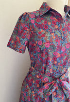 Robe Emilie fleurie In April 1986 - Détail imprimé floral | Coka Collection