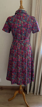 Robe Emilie fleurie In April 1986 - Vue de dos | Coka Collection