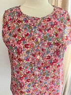 Blouse Victoire fleurie sans manches Lili & Lala