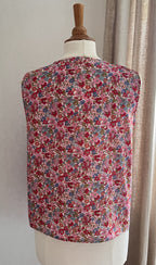 Blouse Victoire fleurie sans manches Lili & Lala