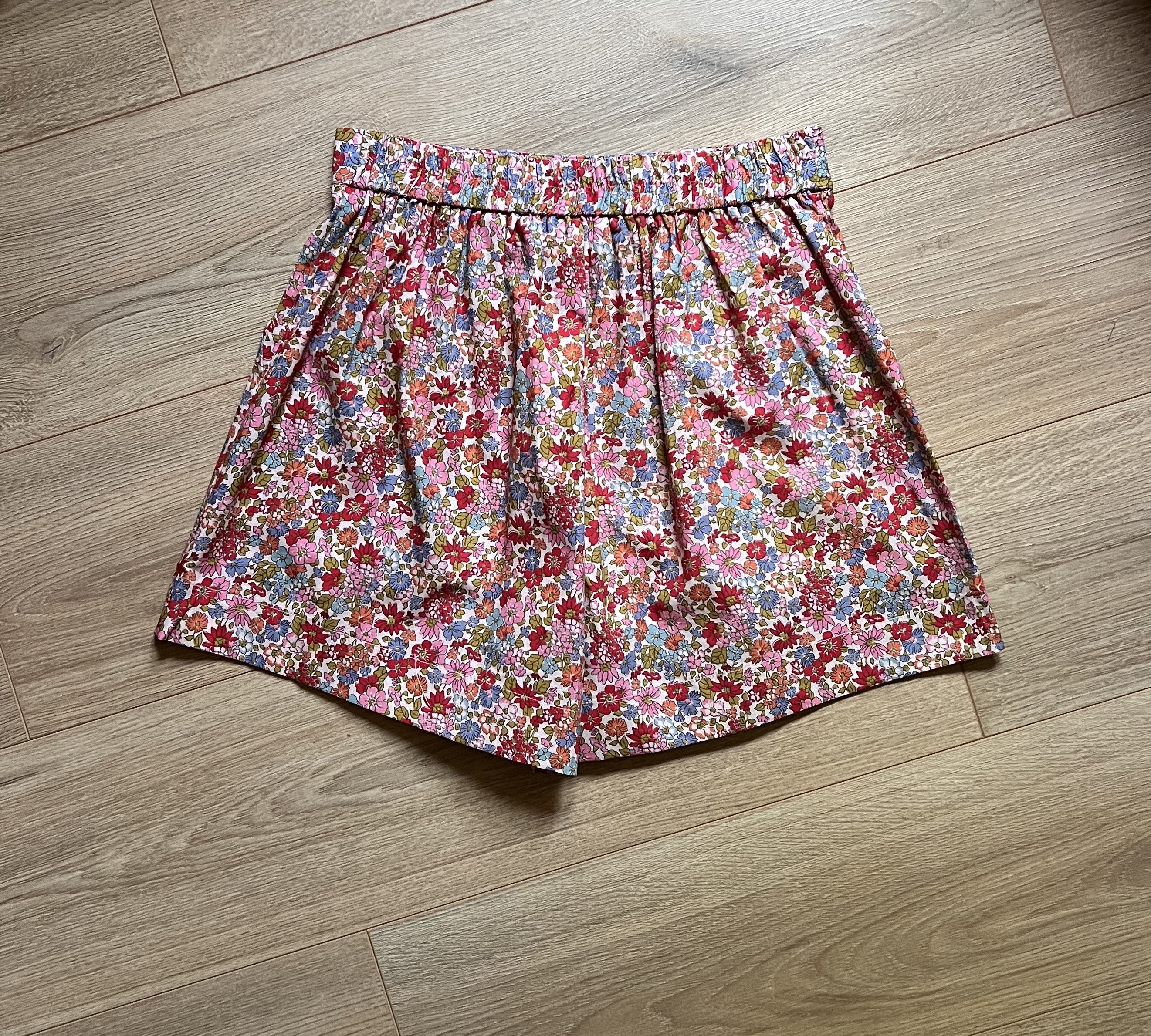 Short Félix fleuri Lili & Lala – vue de dos, coupe féminine coton | Coka Collection