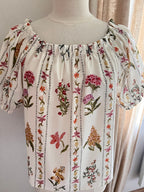 Blouse Sylvia fleurie Lili & Lala – détail imprimé floral et tissu coton | Coka Collection