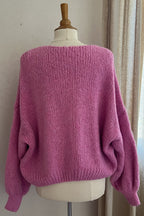 Gilet Roméo rose fuchsia fabrication italienne - vue de dos