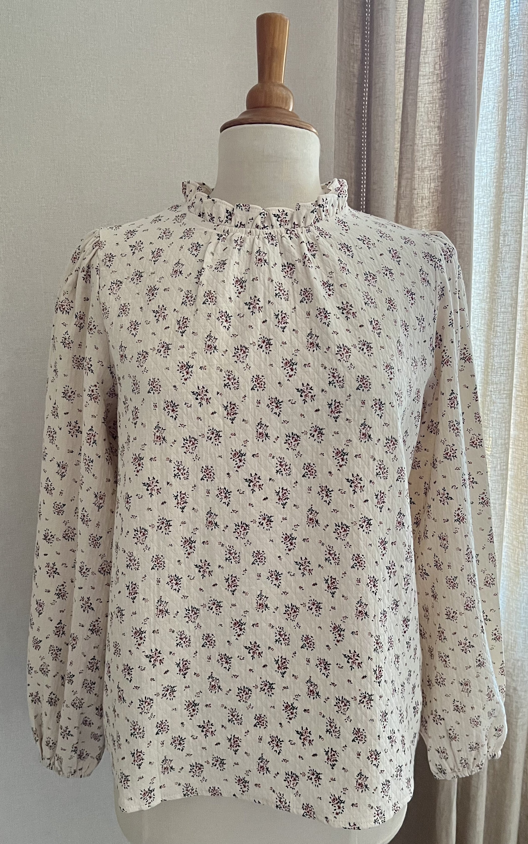 Blouse Lise fleurie écru Lili & Lala - vue de face