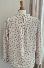 Blouse Lise Lili & Lala fleurie écru - vue de dos