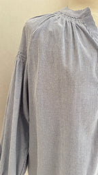 Détail rayures bleu blanc blouse Clémentine Lili & Lala